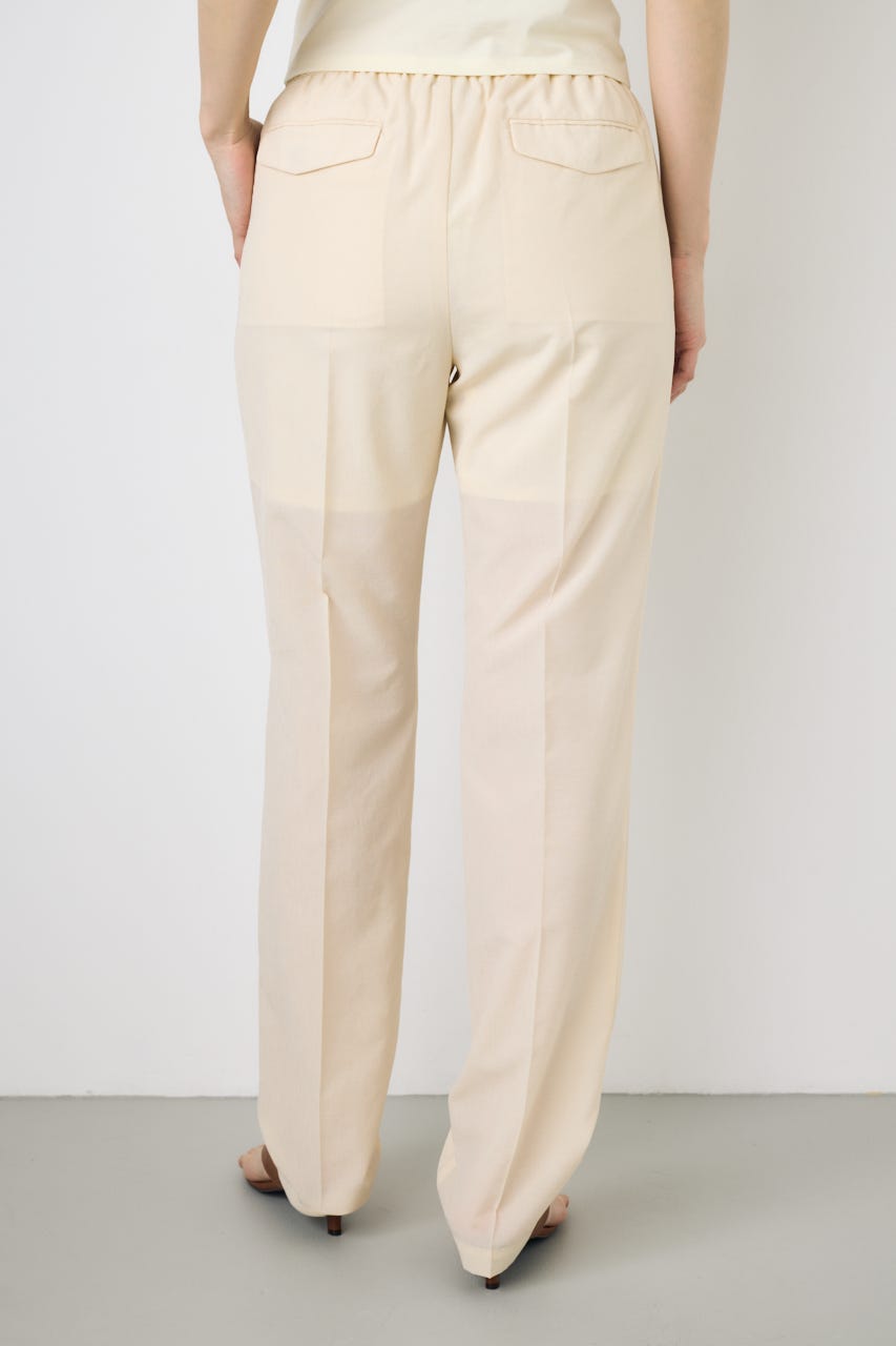 COMFORA AIRピンタックテーパードパンツ IVOY S