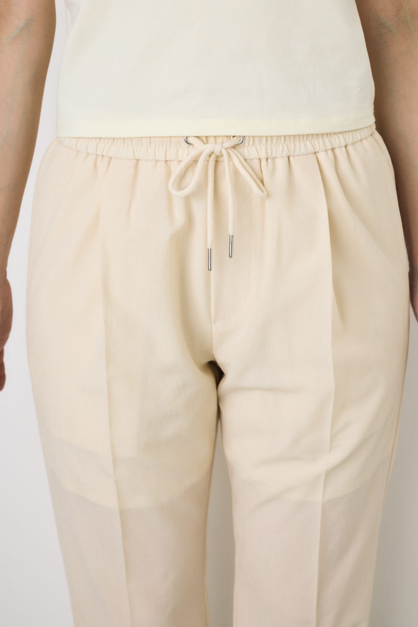 COMFORA AIRピンタックテーパードパンツ IVOY S