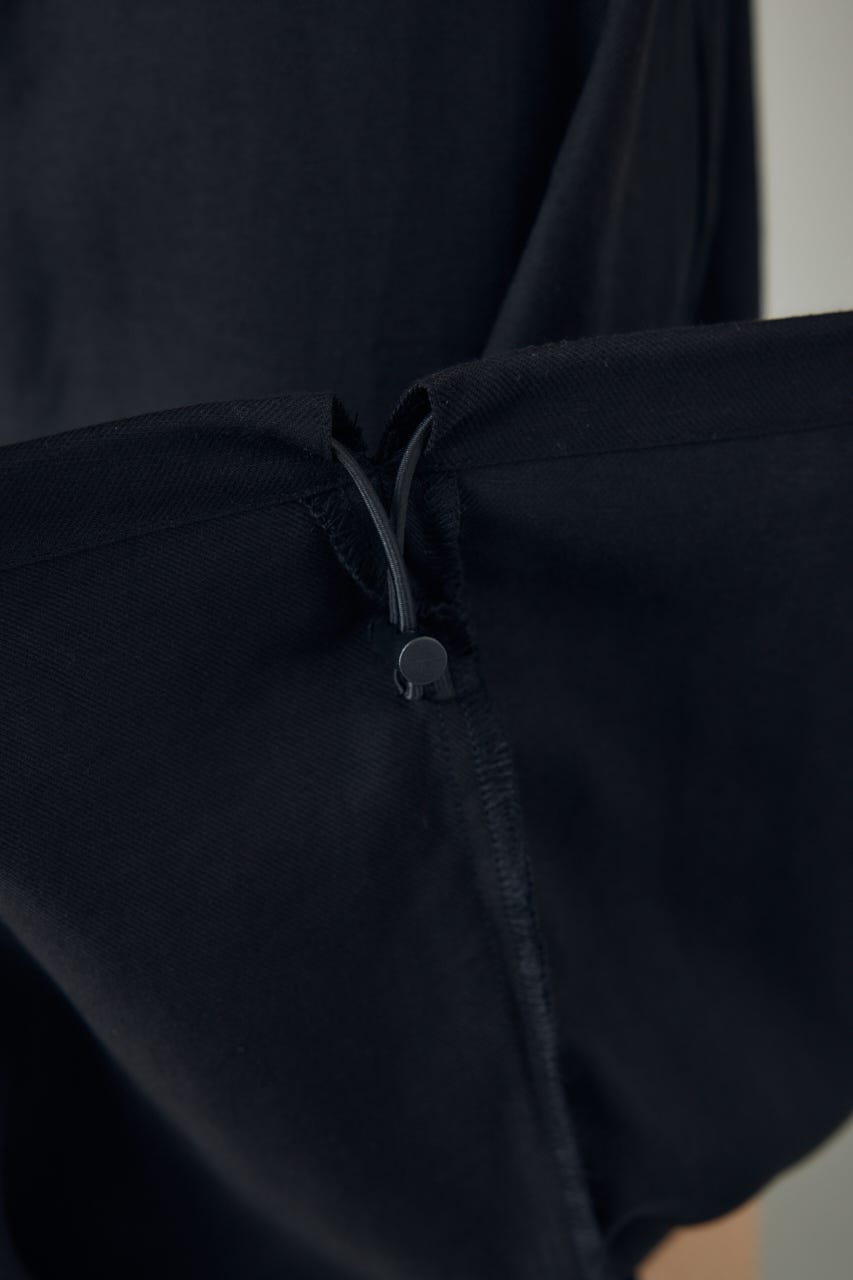 リネンブレンドバルーンシルエットスカート BLK S