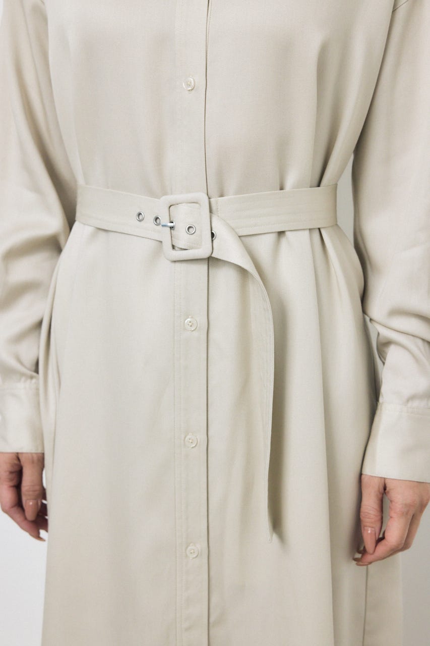 セルロースロングシャツワンピース GREIGE M