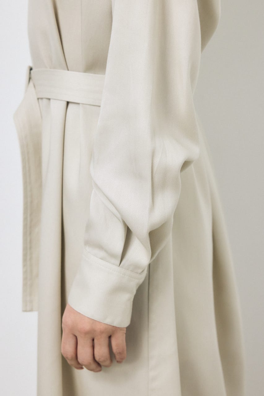 セルロースロングシャツワンピース GREIGE M