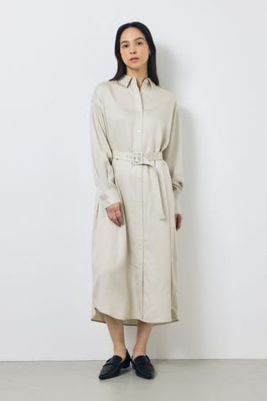 セルロースロングシャツワンピース