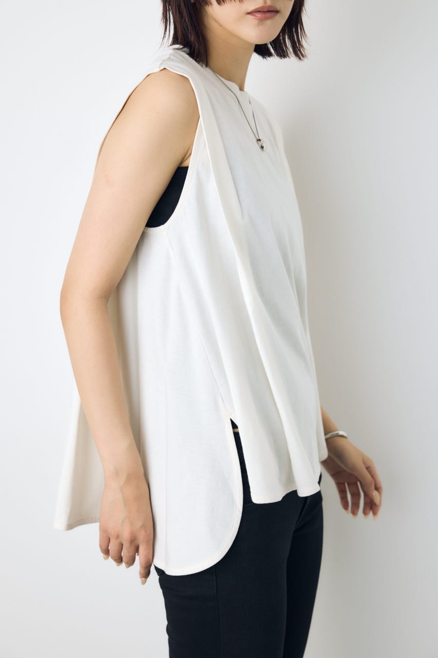 リュクスフローノースリフレアカットトップス O/WHT M