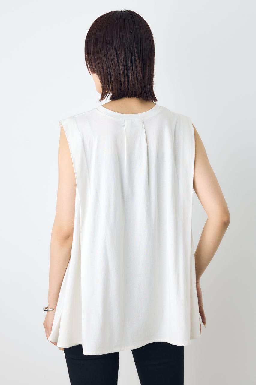 リュクスフローノースリフレアカットトップス O/WHT M