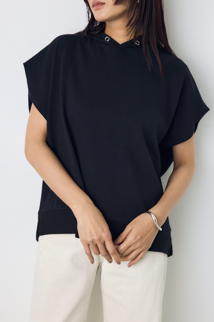 タックスリーブノースリーブパーカー BLK FREE