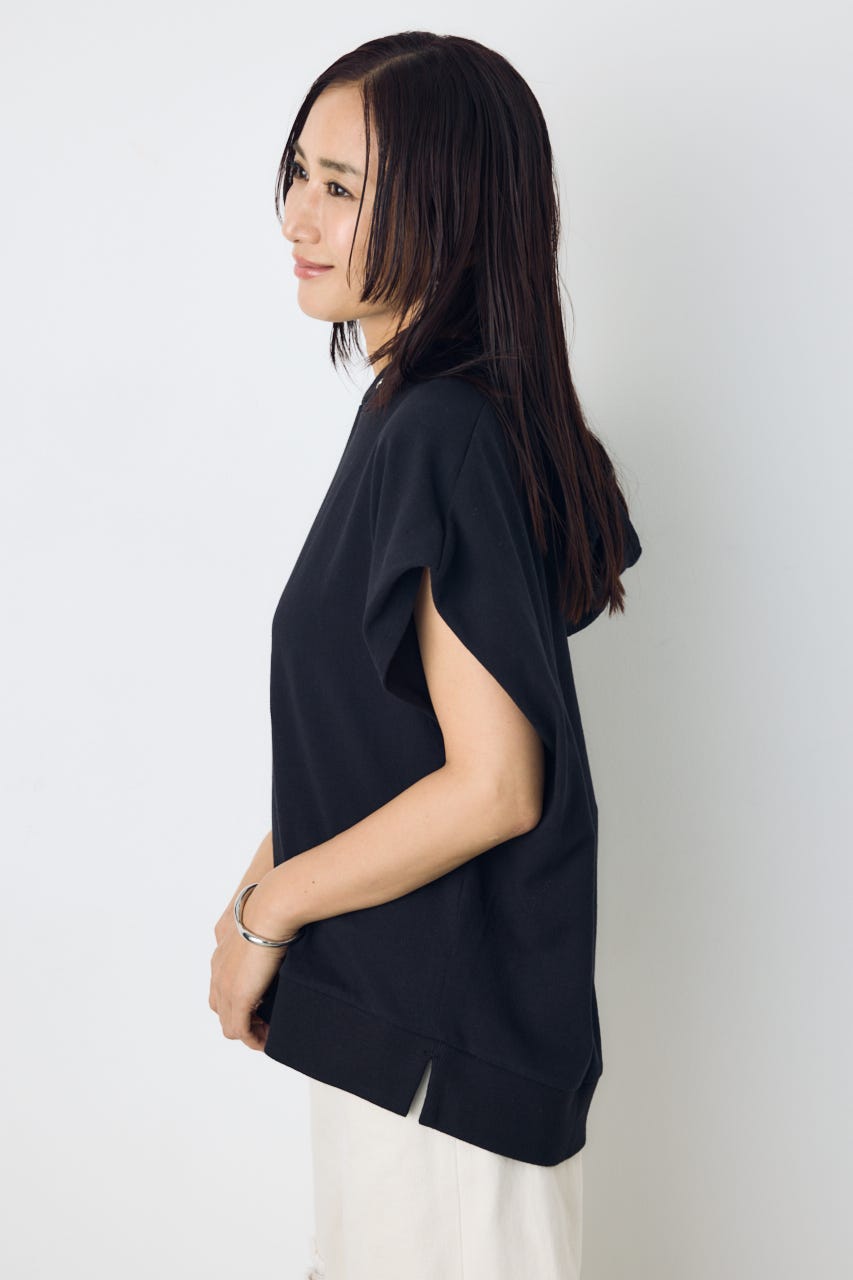 タックスリーブノースリーブパーカー BLK FREE