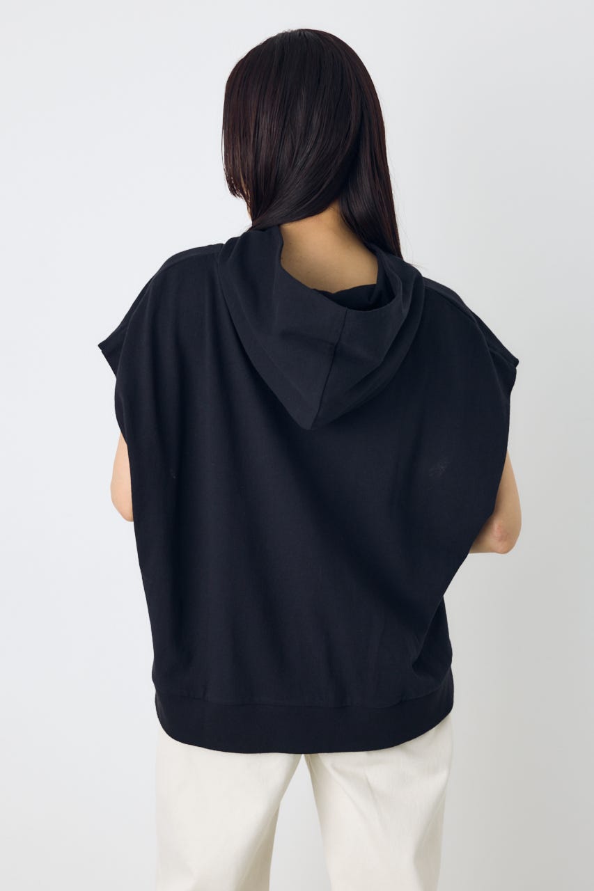 タックスリーブノースリーブパーカー BLK FREE