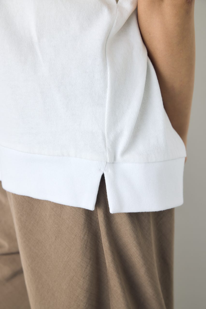 タックスリーブノースリーブパーカー O/WHT FREE