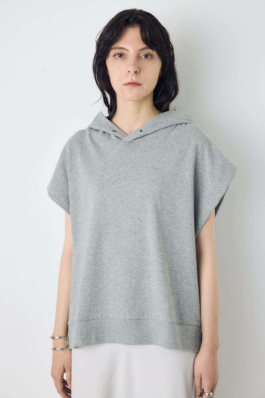 タックスリーブノースリーブパーカー T.GRY FREE