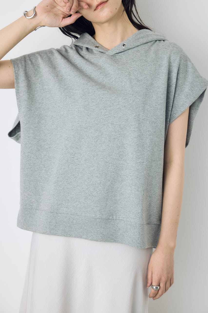 タックスリーブノースリーブパーカー T.GRY FREE