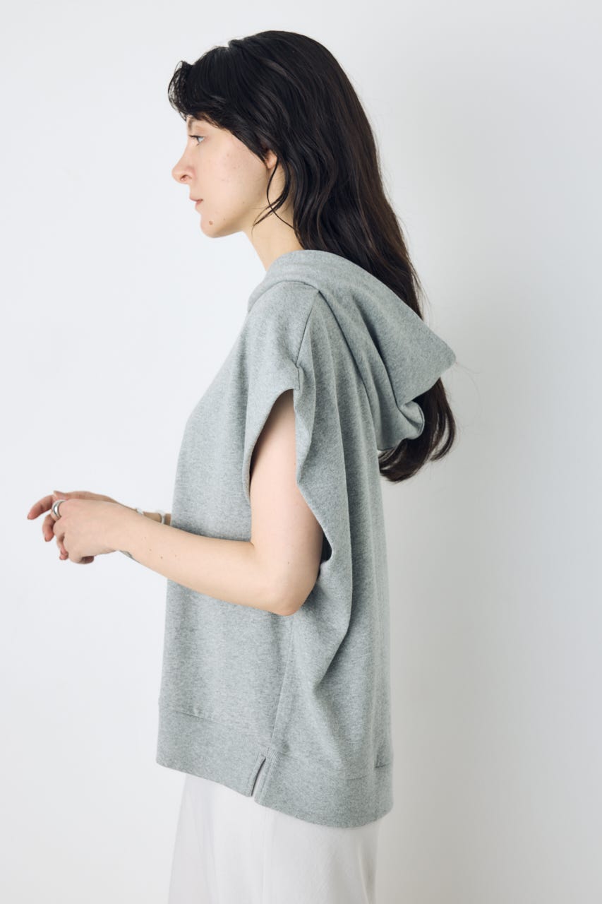 タックスリーブノースリーブパーカー T.GRY FREE