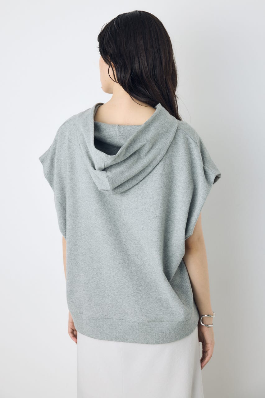 タックスリーブノースリーブパーカー T.GRY FREE