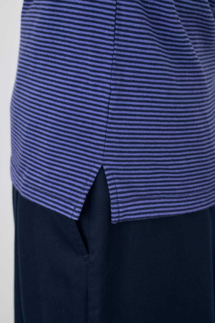 ミニボーダーTシャツ 柄NVY S