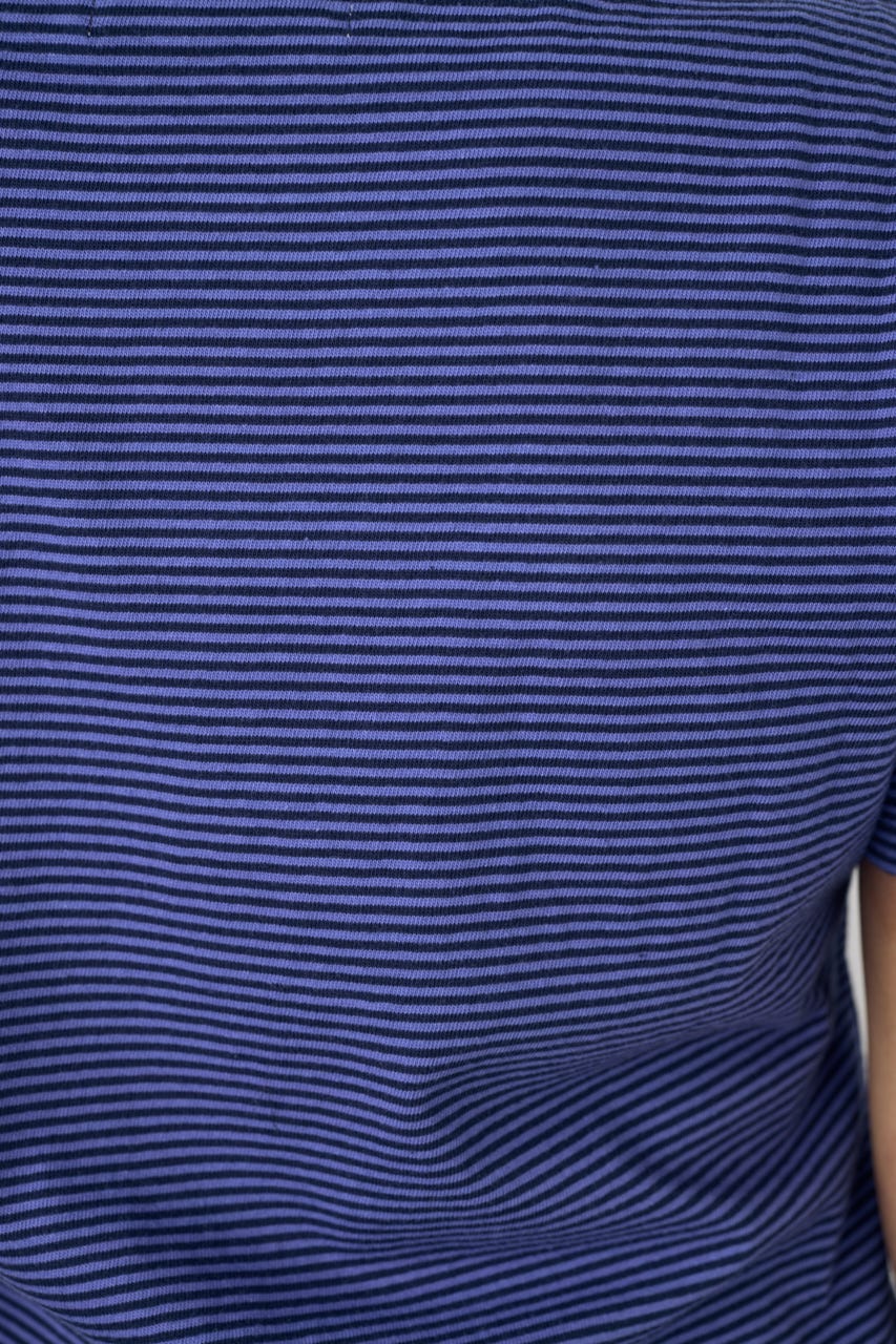 ミニボーダーTシャツ 柄NVY S