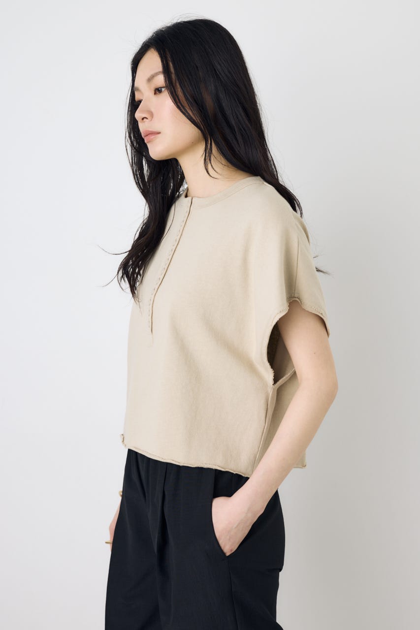 【GOLDEN PRICE 5/1(金)8:59までの特別価格】2WAYヘンリーネックトップス BEG M