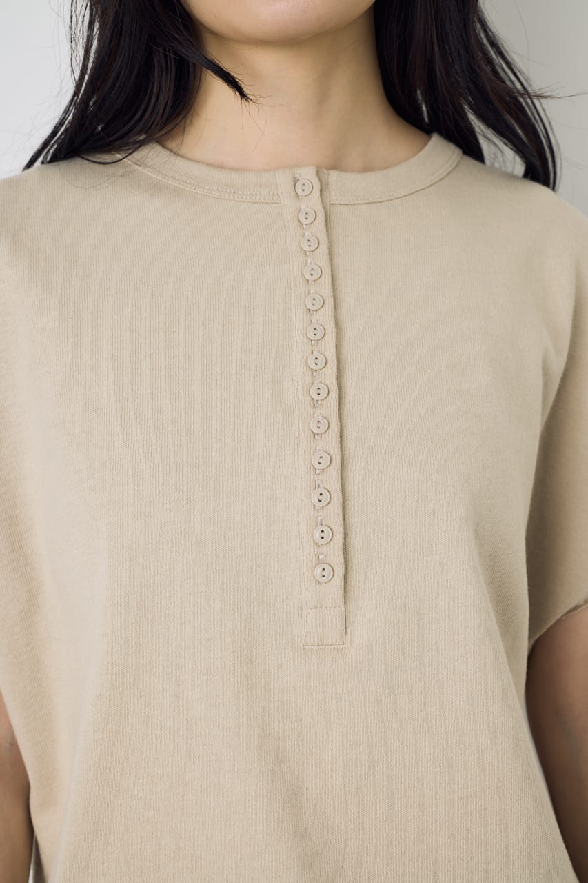 【GOLDEN PRICE 5/1(金)8:59までの特別価格】2WAYヘンリーネックトップス BEG M