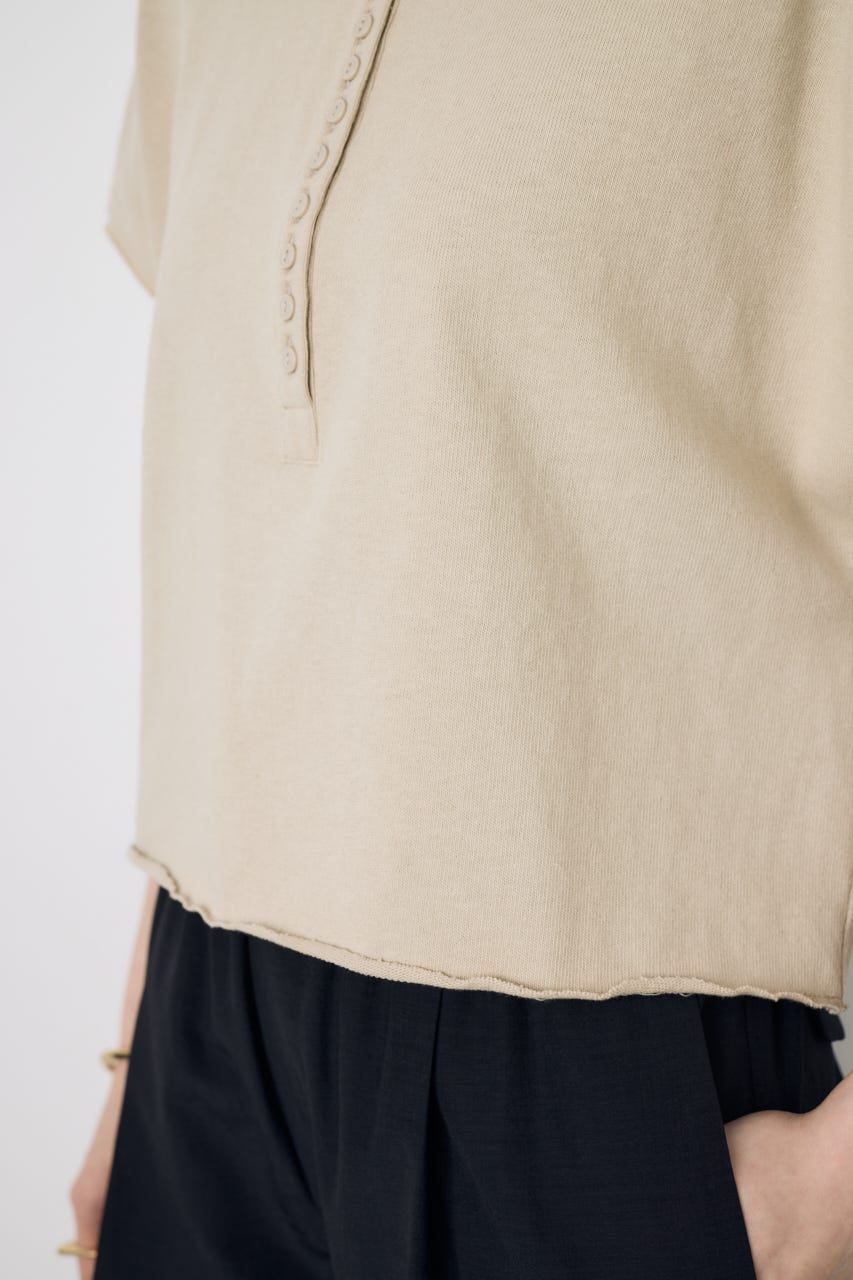 【GOLDEN PRICE 5/1(金)8:59までの特別価格】2WAYヘンリーネックトップス BEG M