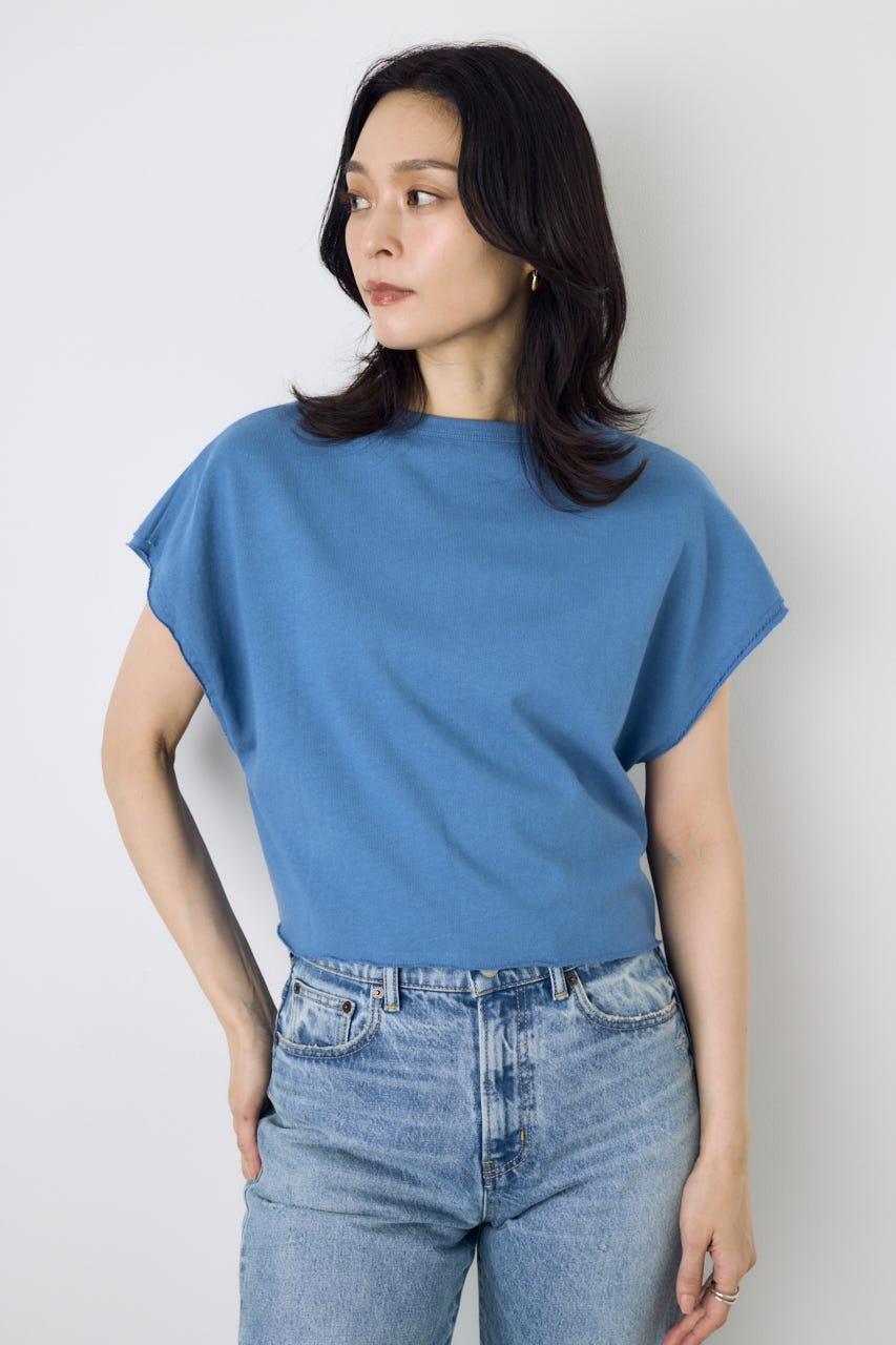 【GOLDEN PRICE 5/1(金)8:59までの特別価格】2WAYヘンリーネックトップス BLU S