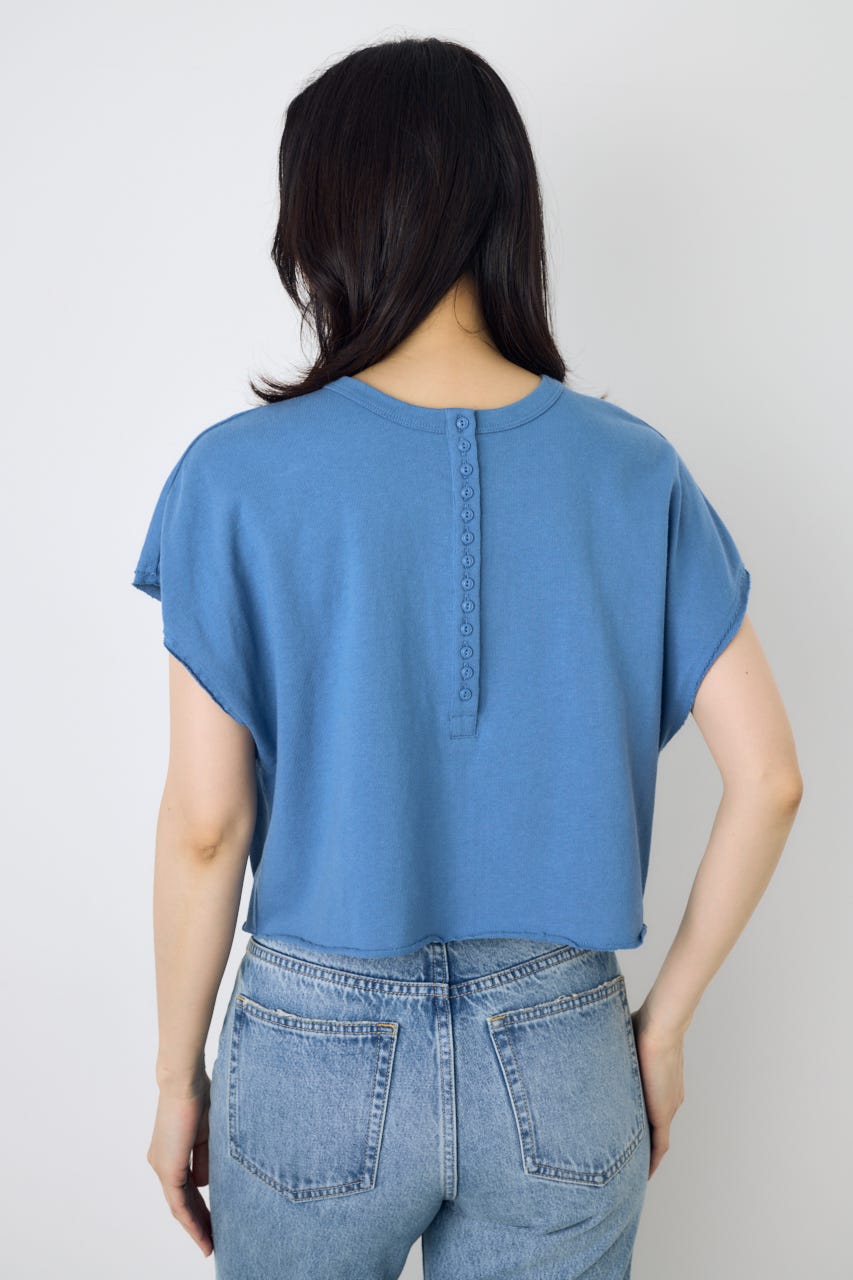 【GOLDEN PRICE 5/1(金)8:59までの特別価格】2WAYヘンリーネックトップス BLU S