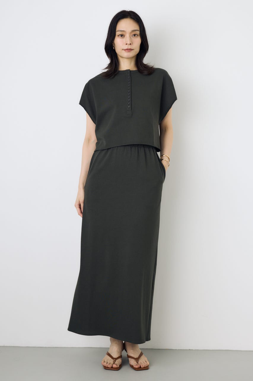 【GOLDEN PRICE 5/1(金)8:59までの特別価格】2WAYヘンリーネックトップス L/BLK M