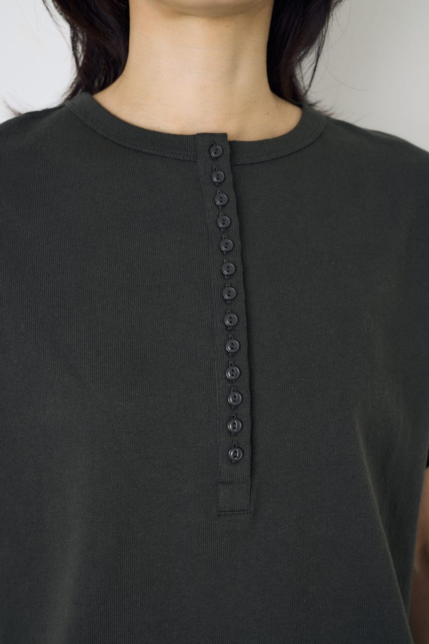 【GOLDEN PRICE 5/1(金)8:59までの特別価格】2WAYヘンリーネックトップス L/BLK M