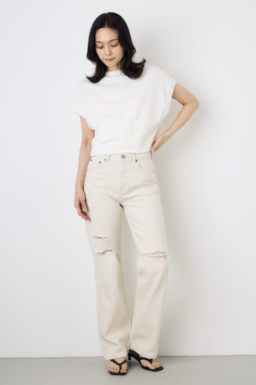 【GOLDEN PRICE 5/1(金)8:59までの特別価格】2WAYヘンリーネックトップス O/WHT S