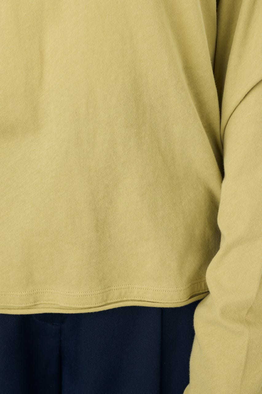 ドライタッチ ヘンリーネックトップス LIME S