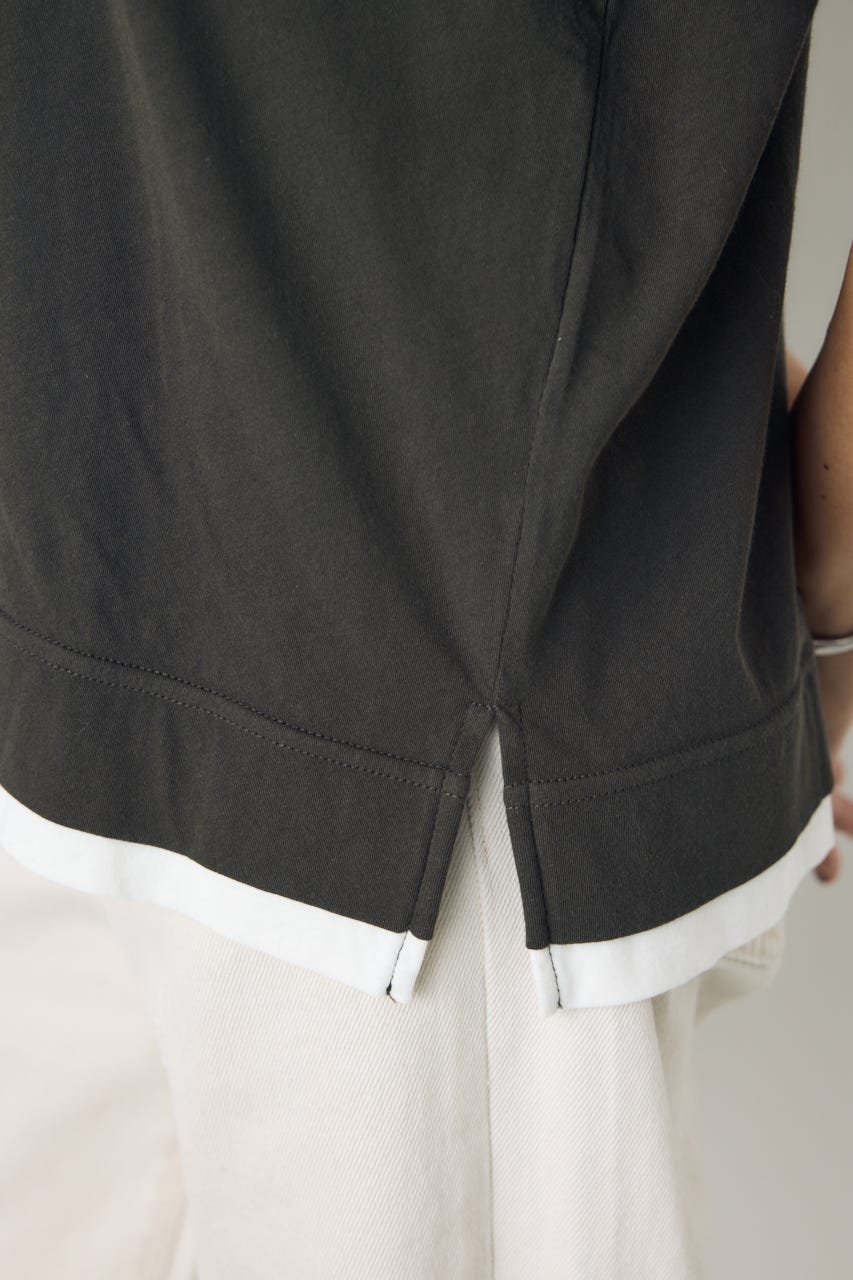 ドライタッチレイヤードライクTシャツ L/BLK S