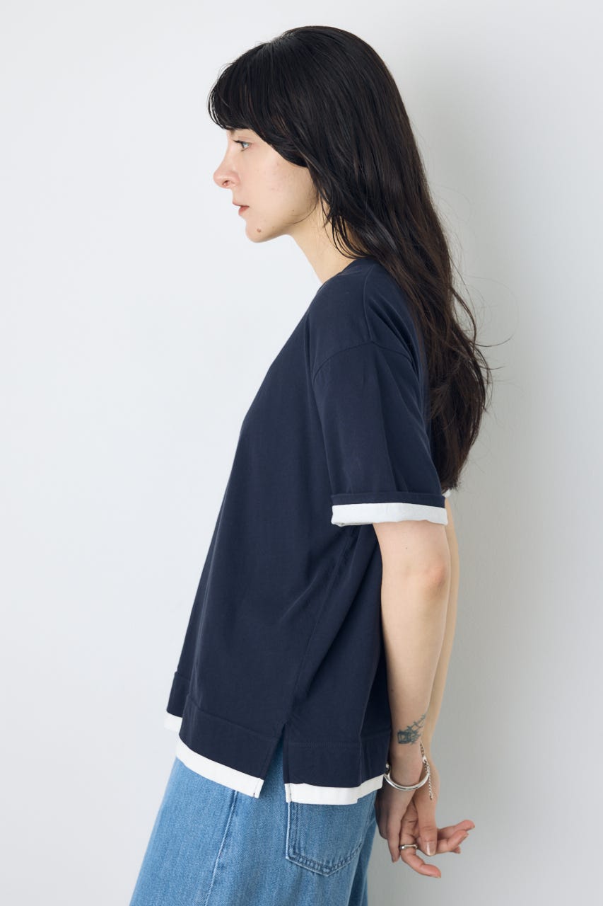 ドライタッチレイヤードライクTシャツ NVY S