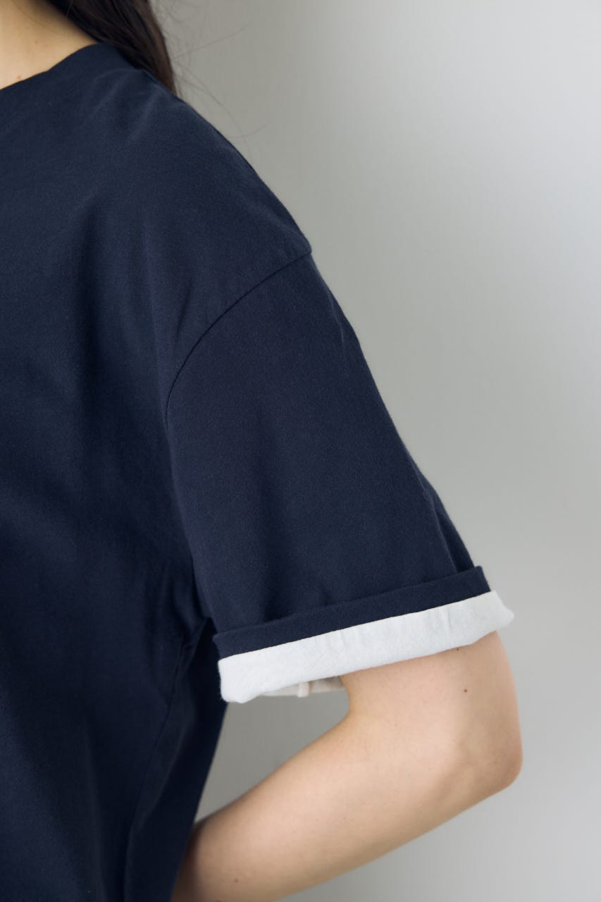 ドライタッチレイヤードライクTシャツ NVY S