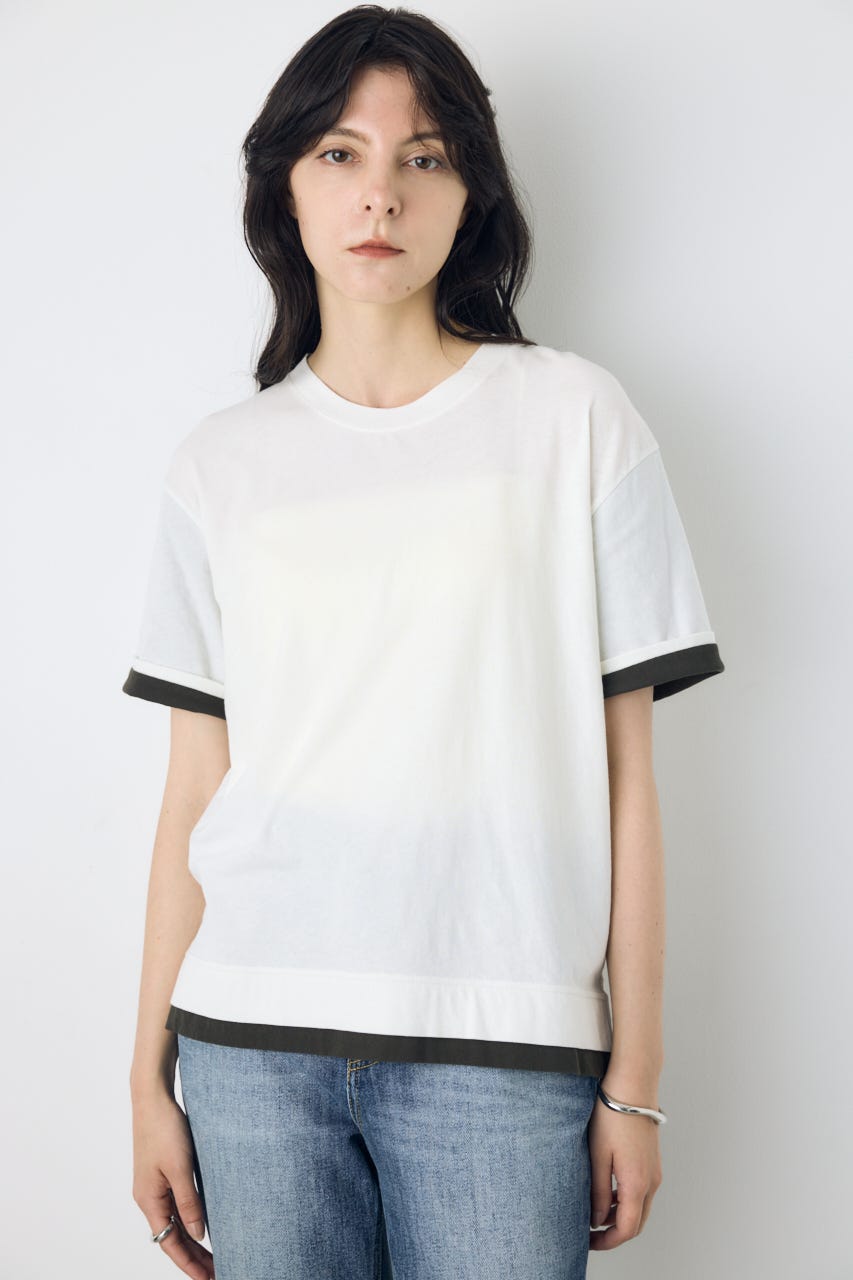 ドライタッチレイヤードライクTシャツ O/WHT S