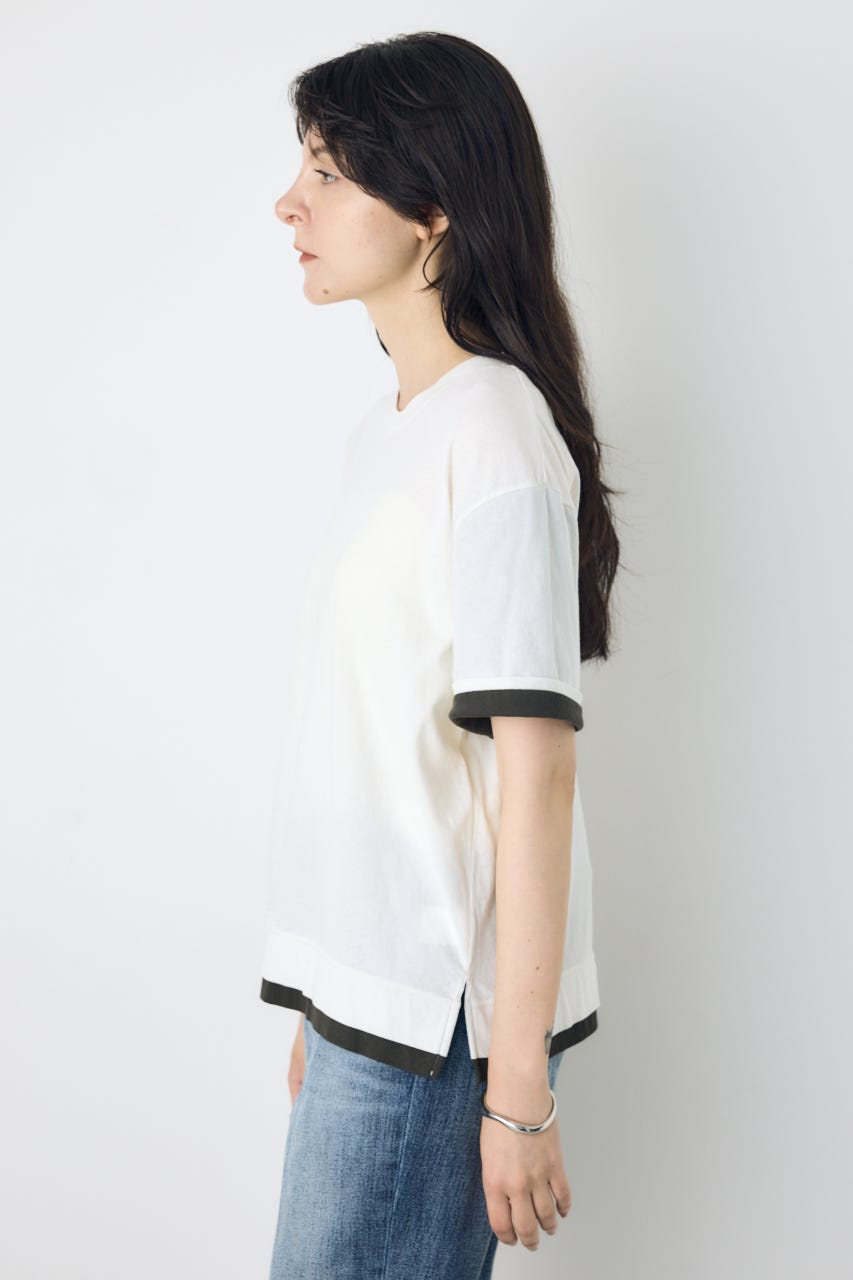 ドライタッチレイヤードライクTシャツ O/WHT S