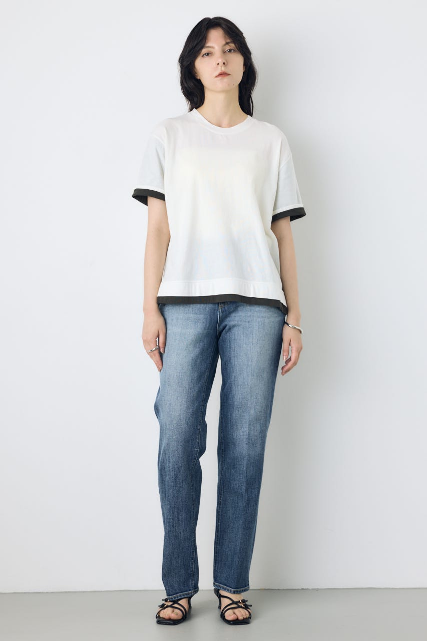 ドライタッチレイヤードライクTシャツ O/WHT S