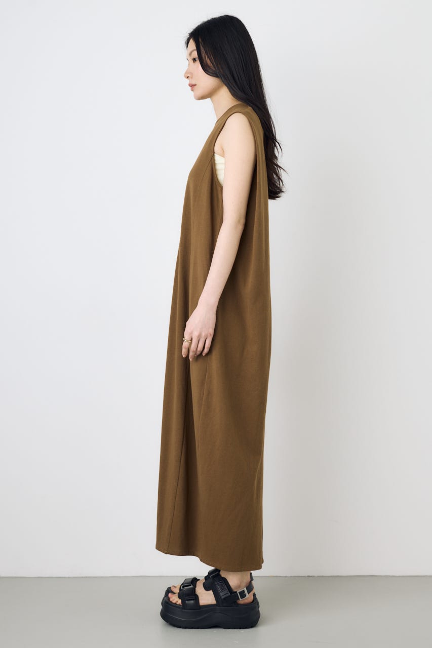 【GOLDEN PRICE 5/1(金)8:59までの特別価格】オーバルカットワンピース BRN M