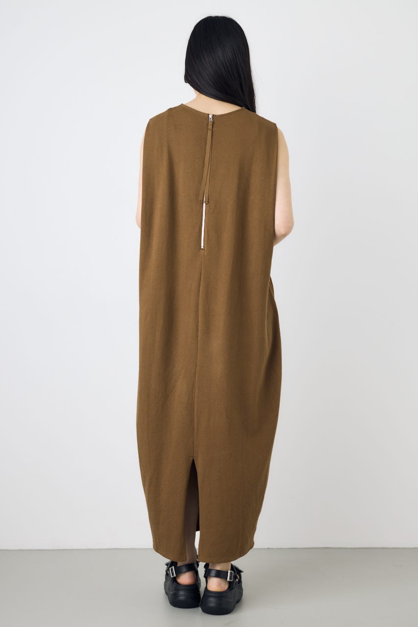 【GOLDEN PRICE 5/1(金)8:59までの特別価格】オーバルカットワンピース BRN M