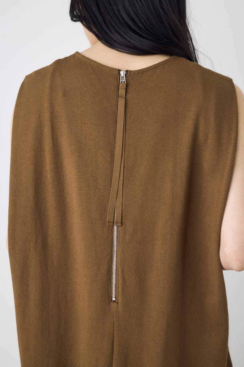 【GOLDEN PRICE 5/1(金)8:59までの特別価格】オーバルカットワンピース BRN M