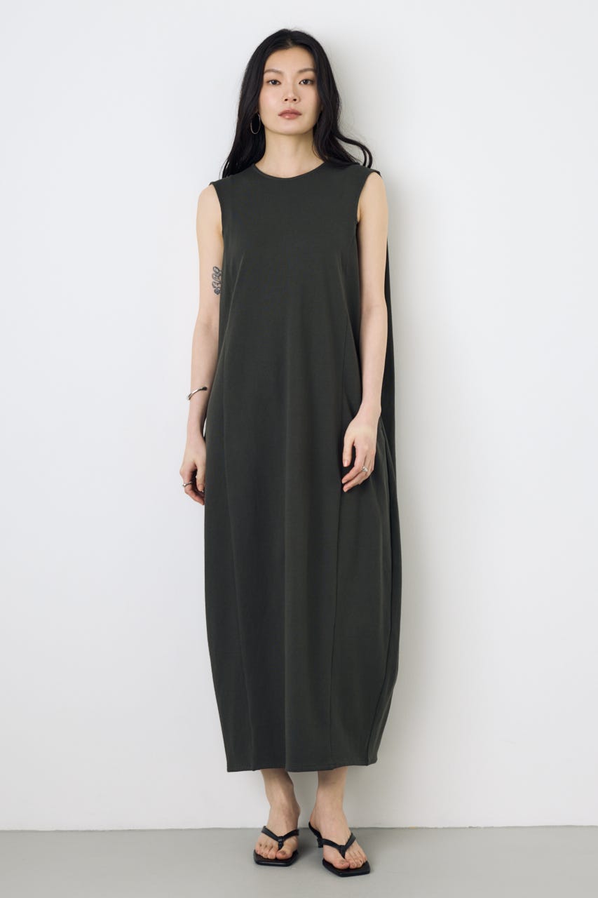 【GOLDEN PRICE 5/1(金)8:59までの特別価格】オーバルカットワンピース L/BLK S