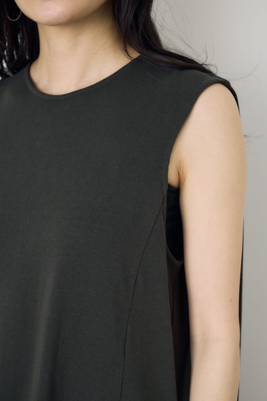 【GOLDEN PRICE 5/1(金)8:59までの特別価格】オーバルカットワンピース L/BLK S