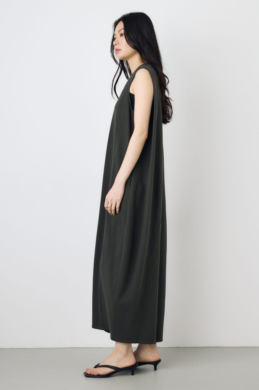 【GOLDEN PRICE 5/1(金)8:59までの特別価格】オーバルカットワンピース L/BLK S