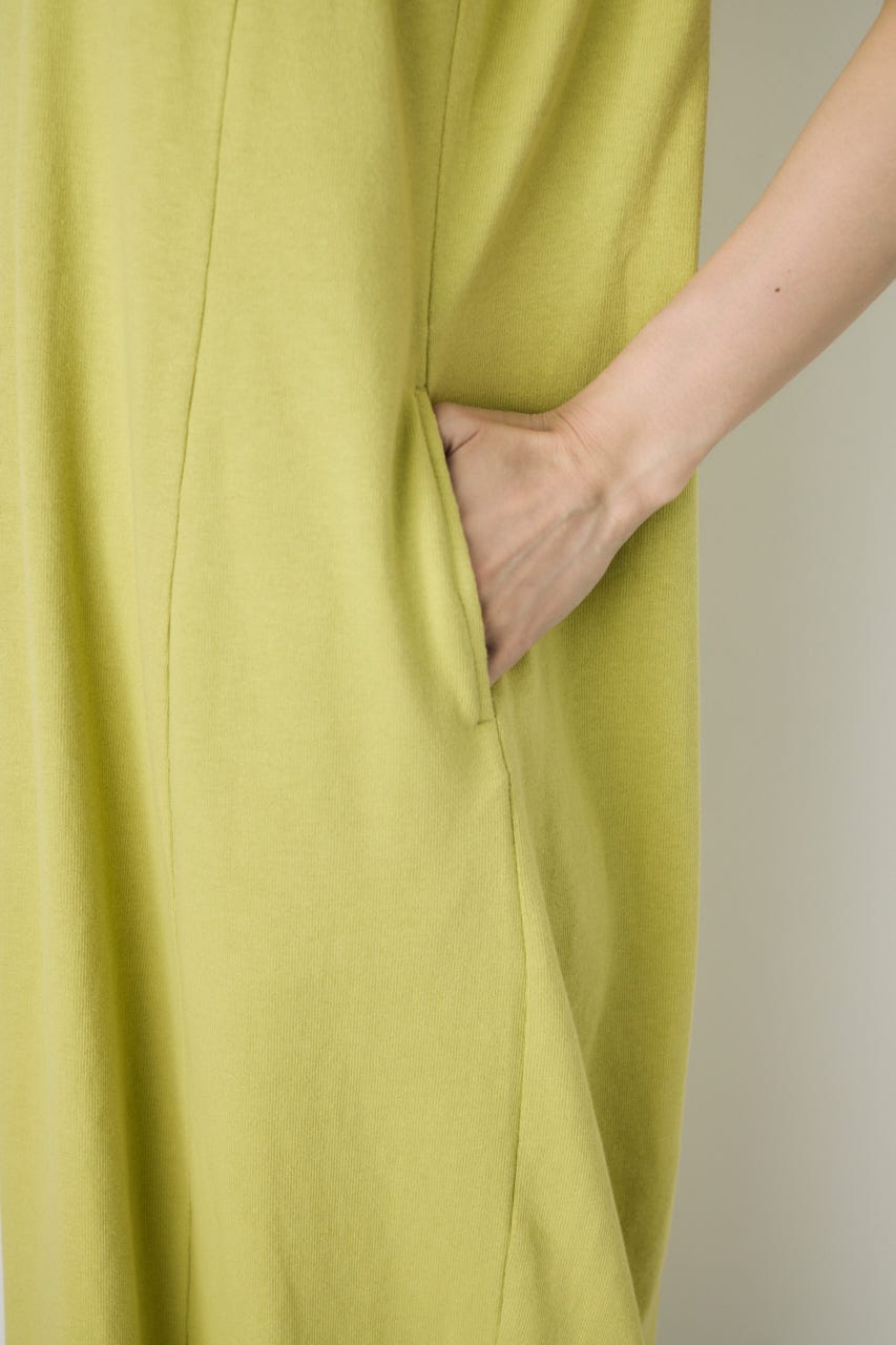 【GOLDEN PRICE 5/1(金)8:59までの特別価格】オーバルカットワンピース LIME M