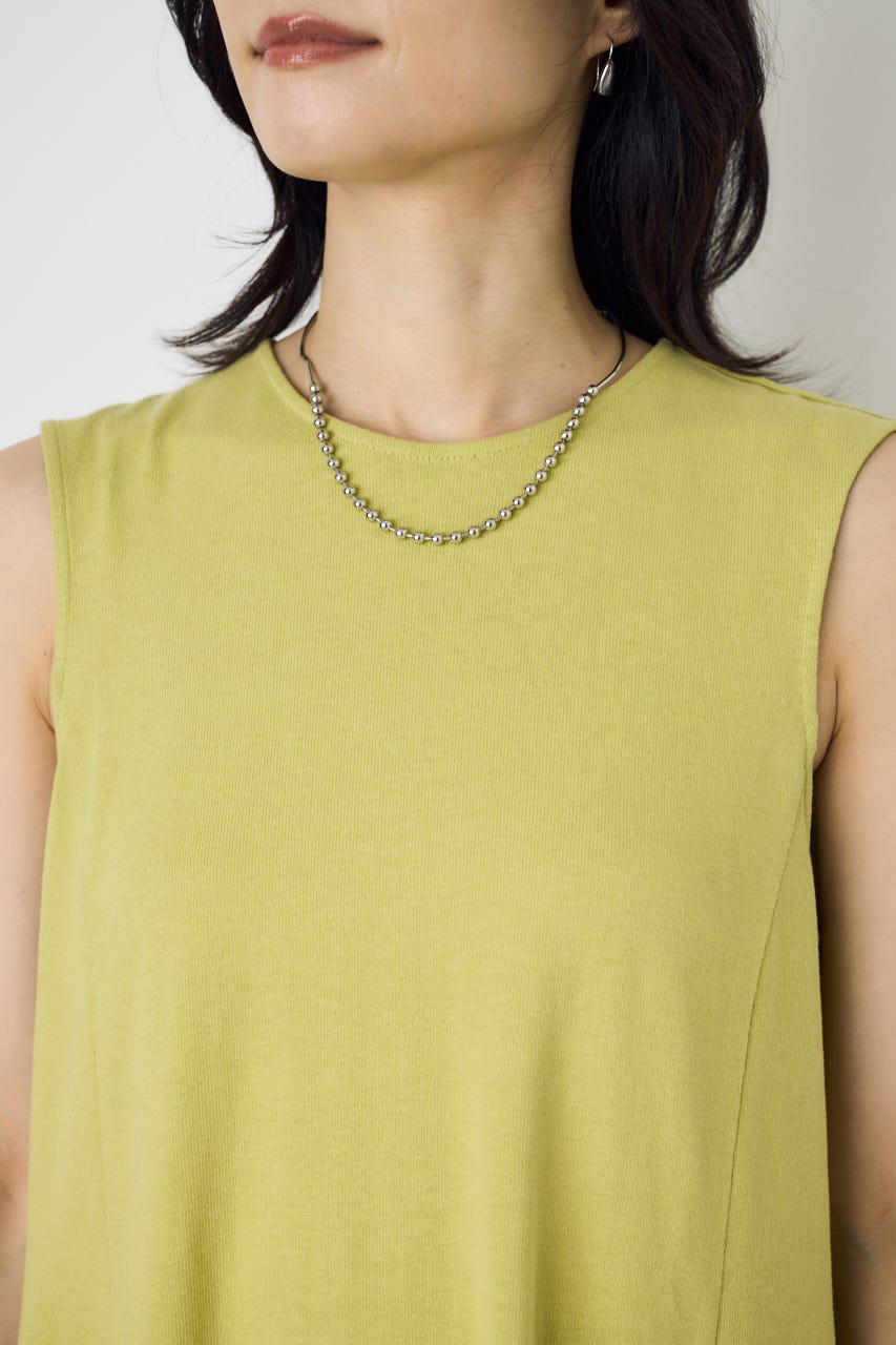 【GOLDEN PRICE 5/1(金)8:59までの特別価格】オーバルカットワンピース LIME M