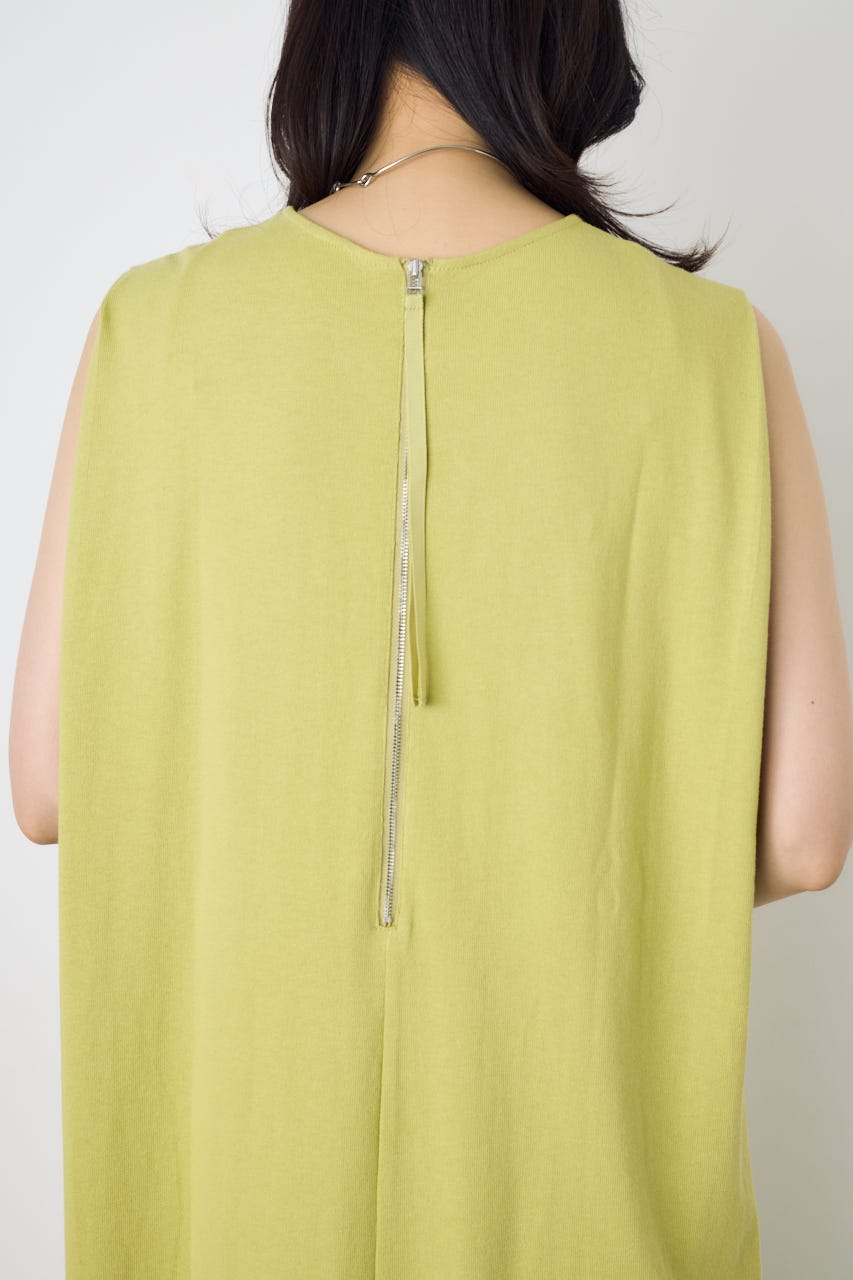 【GOLDEN PRICE 5/1(金)8:59までの特別価格】オーバルカットワンピース LIME M