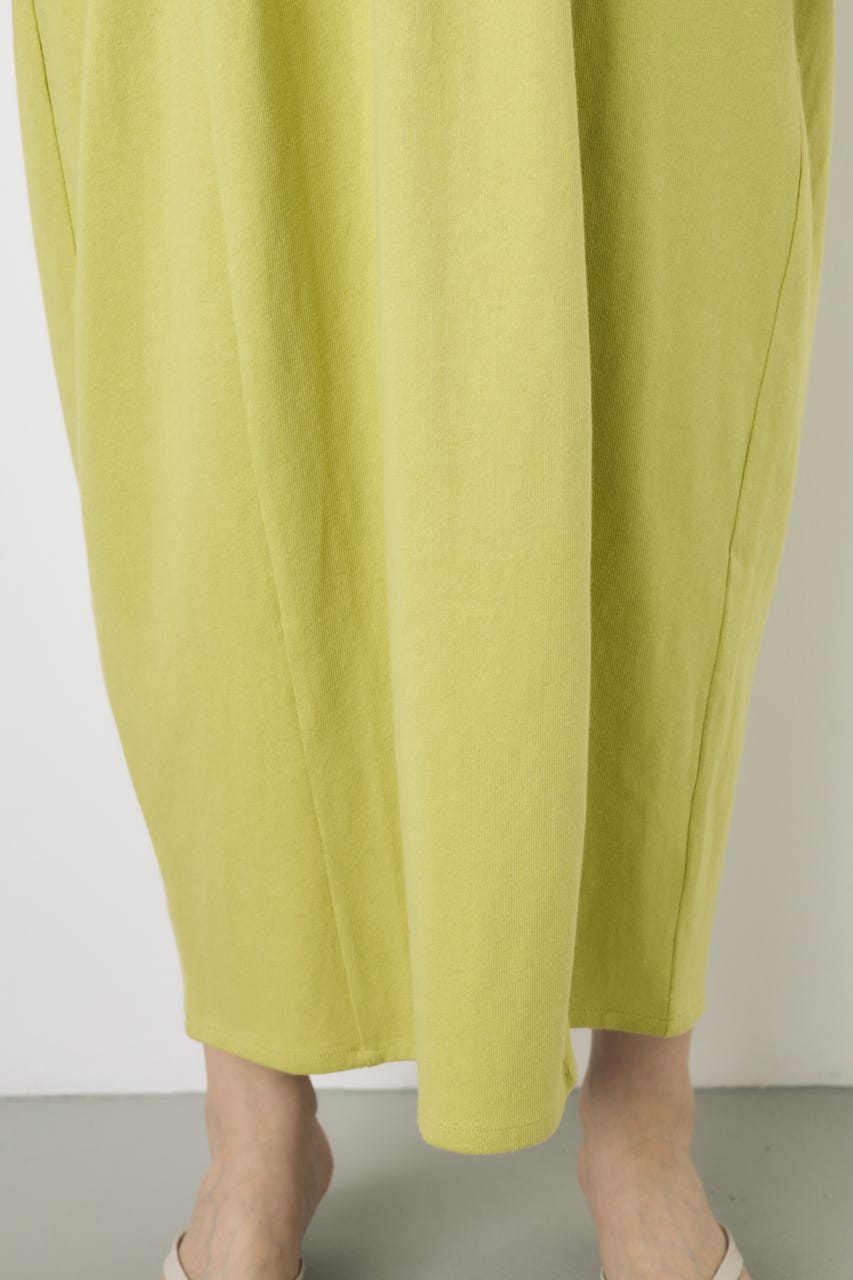 【GOLDEN PRICE 5/1(金)8:59までの特別価格】オーバルカットワンピース LIME M