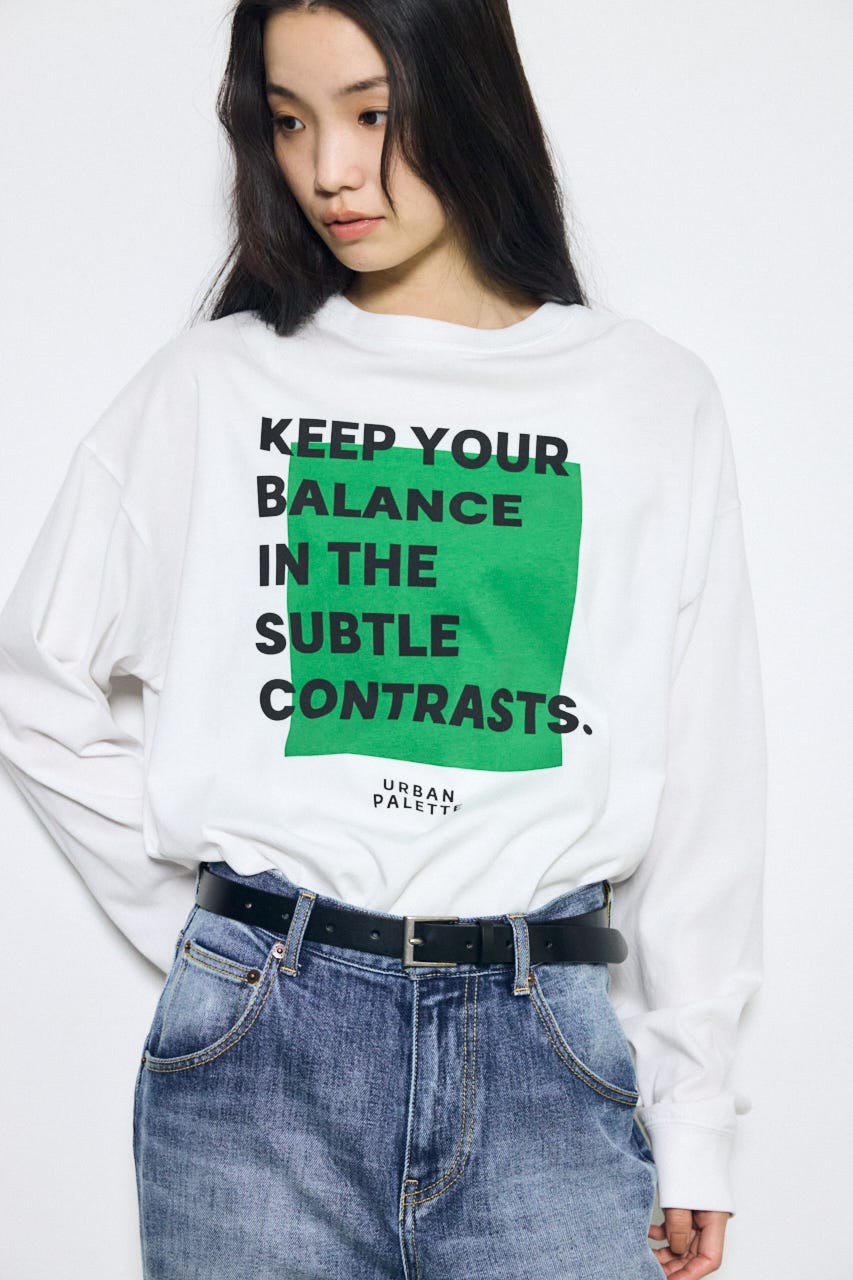 フロントメッセージロゴロンT O/WHT S