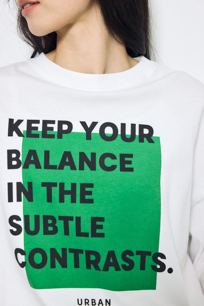 フロントメッセージロゴロンT O/WHT S