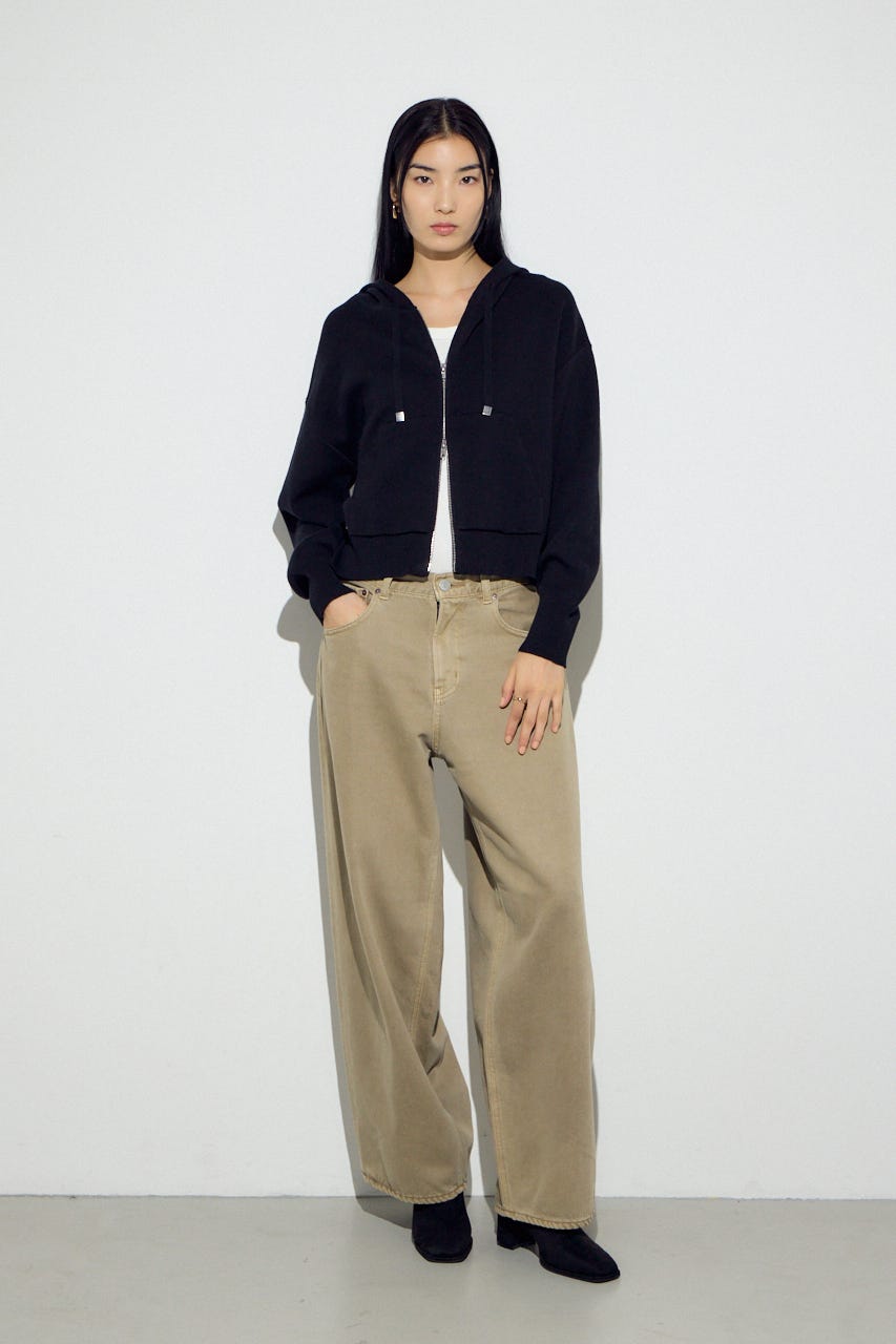 AZUL DENIM カラーワイドデニム BEG 26inch