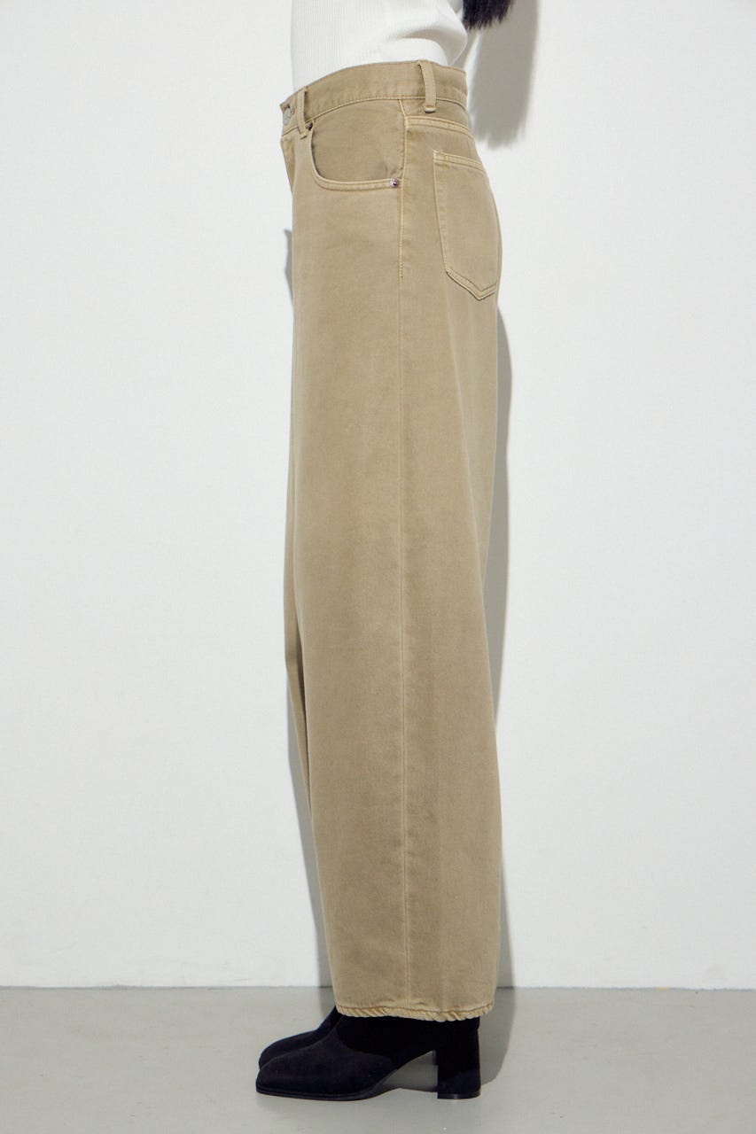 AZUL DENIM カラーワイドデニム BEG 26inch