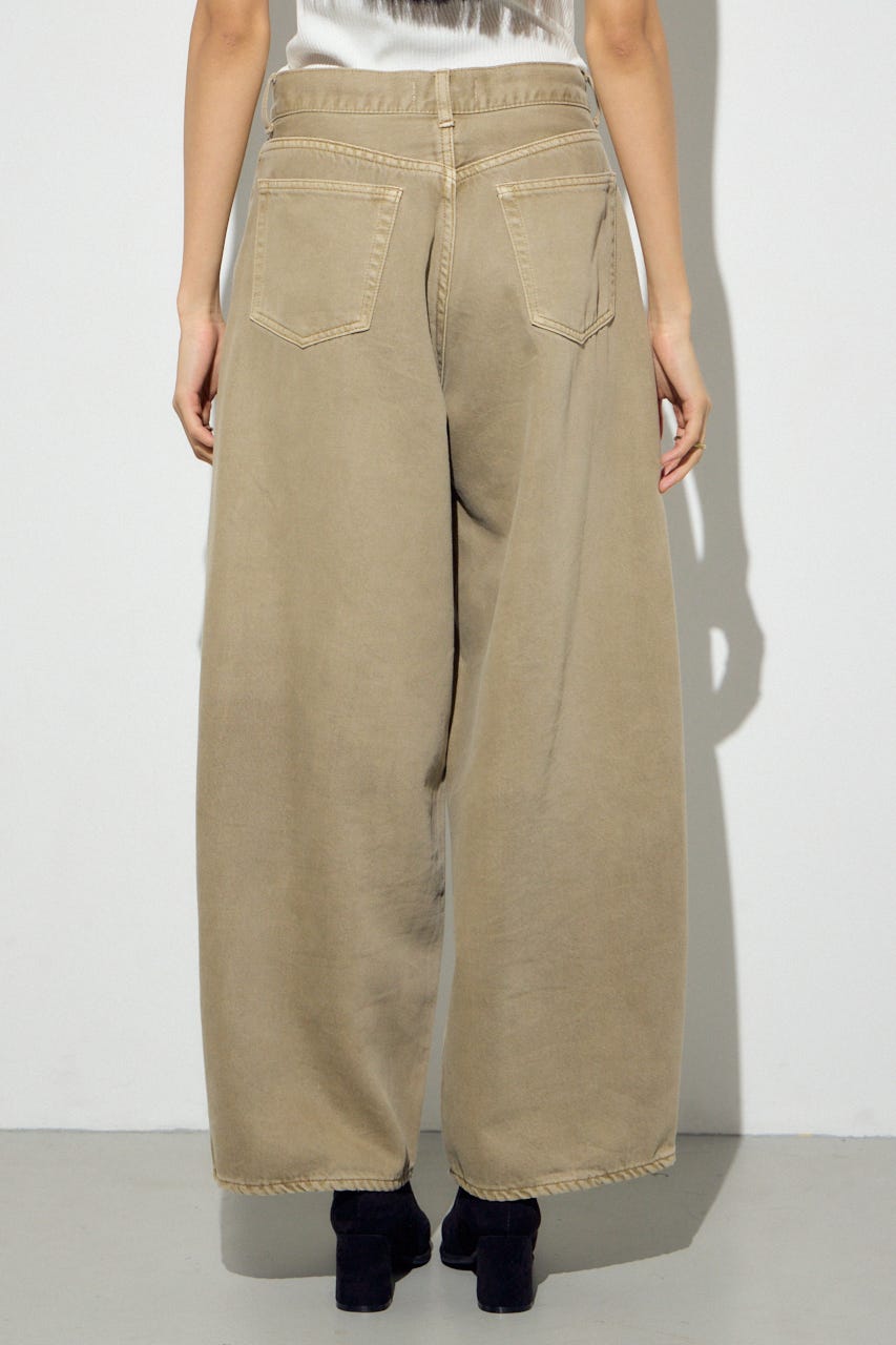 AZUL DENIM カラーワイドデニム BEG 26inch