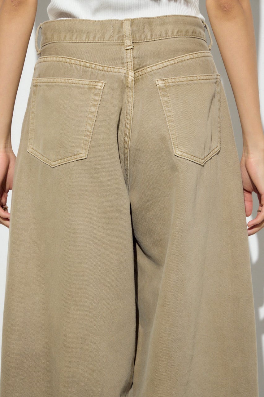 AZUL DENIM カラーワイドデニム BEG 26inch