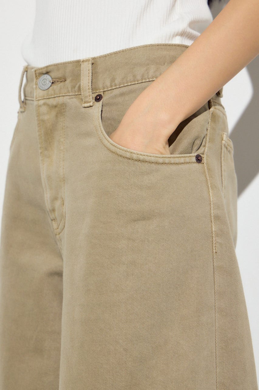 AZUL DENIM カラーワイドデニム BEG 26inch